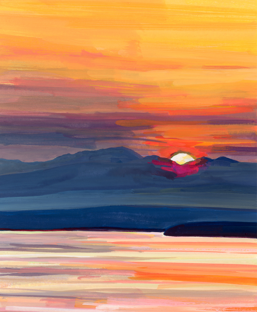 Burnt Orange Glow by Kelly Johnston