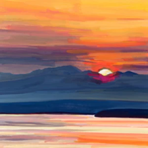 Burnt Orange Glow by Kelly Johnston