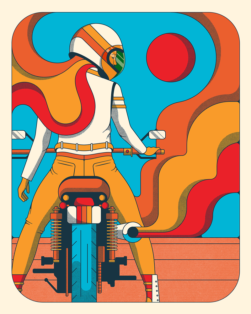 Retro Rider by Ryan Sprague