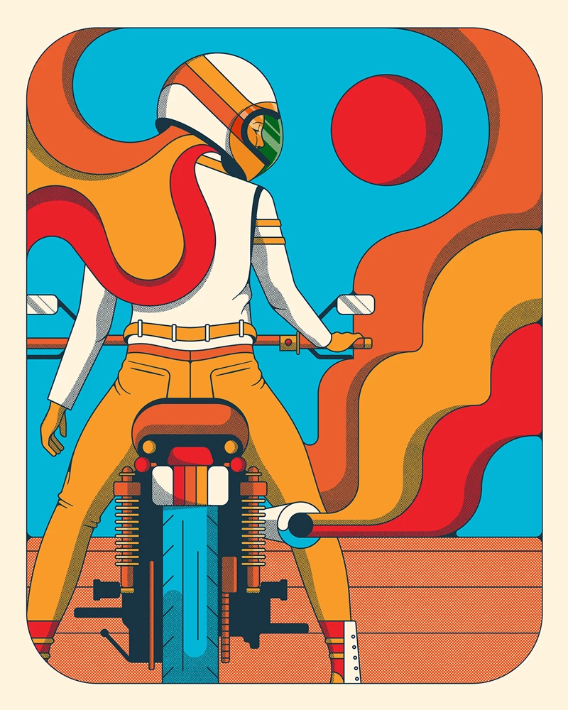 Retro Rider by Ryan Sprague