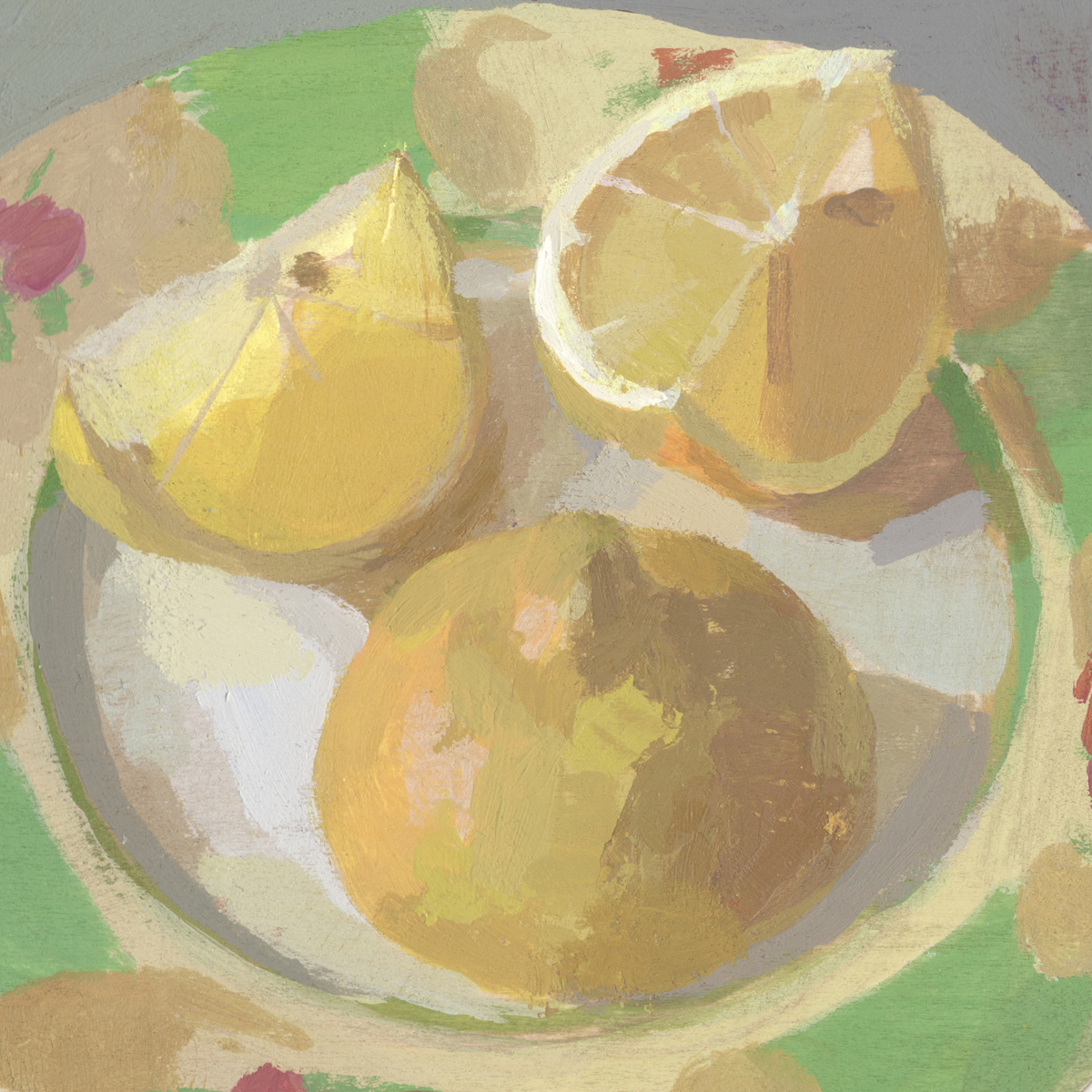 Lemons on Porcelain by Amy Erickson