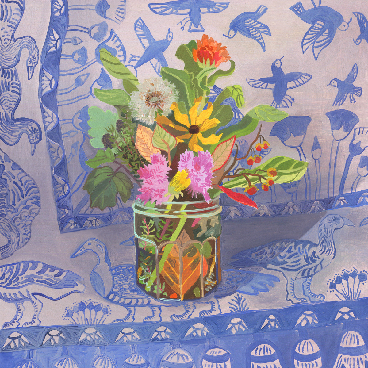 Bittersweet and Dandelion by Michelle Morin