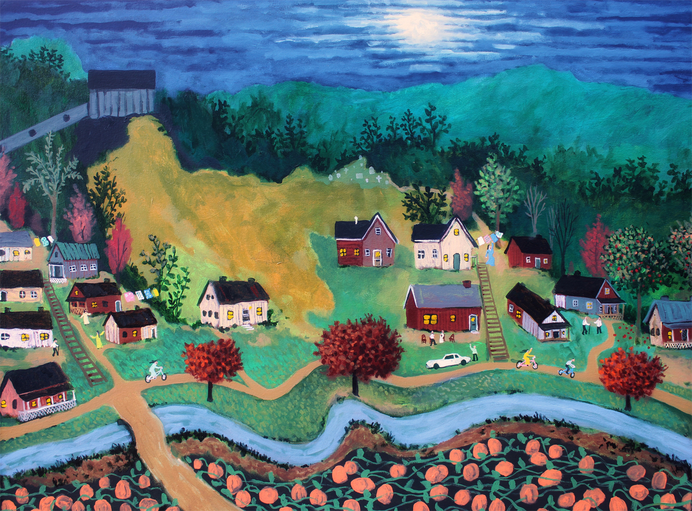 Harvest Moon on Crummies Creek by Mike Ousley