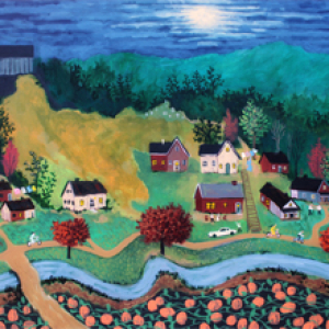 Harvest Moon on Crummies Creek by Mike Ousley