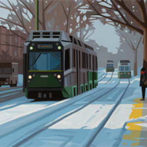 Fresh Snow on the Green Line by Chris Firger