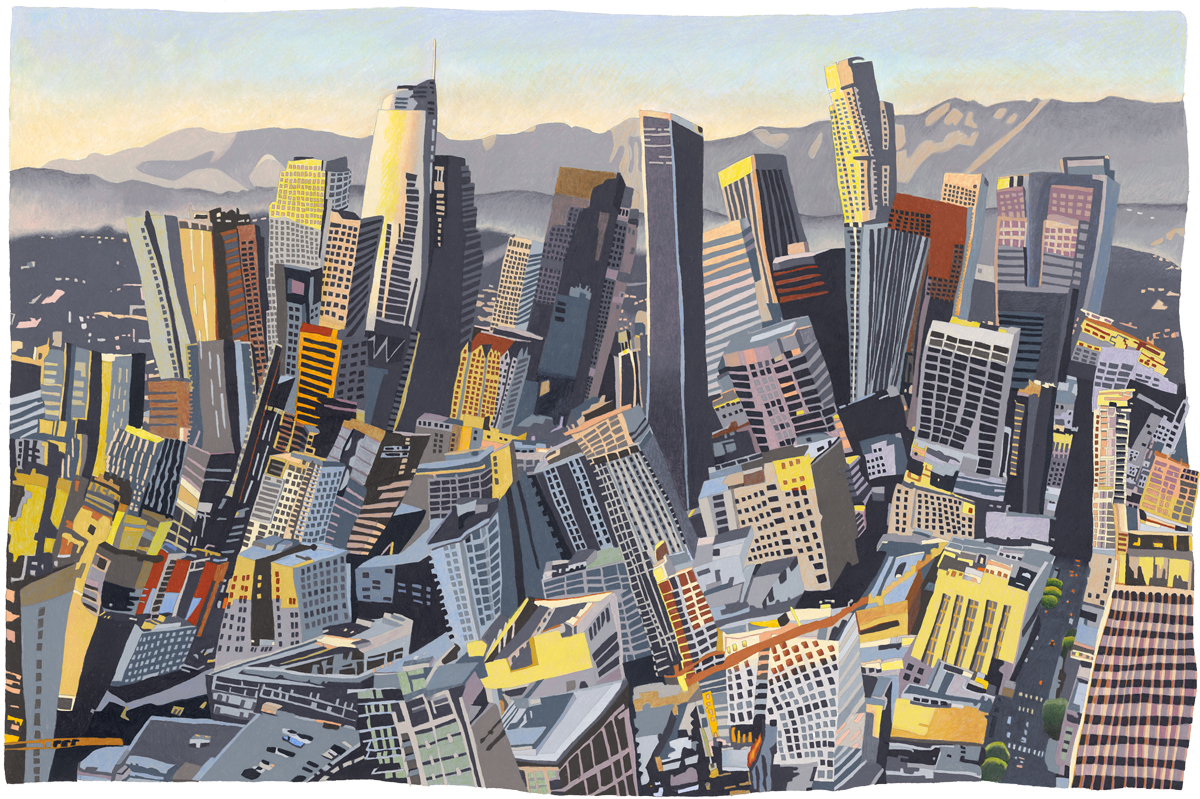 The Great Shakeout (Sunset Over DTLA) by Susan Logoreci