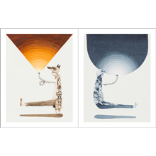 A Heart Blossoms I & II print set by Graham Franciose